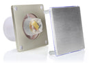 STERR BFS100LT-S - 100 mm Fürdőszoba Ventilátor, LED + Időzítő, 90 m³/h, Ezüst
