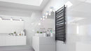 STERR LVR12050B-3D - 1205×540×80 mm Törölközőszárító Radiátor, 627 W, Matt Black