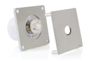 STERR BFS100P-S - 100 mm Fürdőszoba Ventilátor, Mozgásérzékelő, 90 m³/h, Ezüst