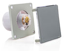 STERR BFS100LT-G - 100 mm Fürdőszoba Ventilátor, LED + Időzítő, 90 m³/h, Szürke