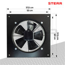 STERR AXF450B - 450 mm Axiális Ventilátor, 4500 m³/h, 230 W