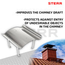 STERR RCP5050 – Ívelt Kéménysapka, 50 cm × 50 cm