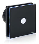 STERR BFS100LP-B - 100 mm Fürdőszoba Ventilátor, LED + Mozgásérzékelő, 90 m³/h, Fekete